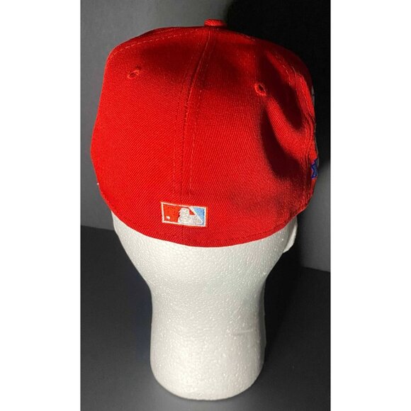 New Era 59FIFTY Chicago Cubs Red Hat 7 1/8 1990 ASG Patch Cap NWT - Picture 3 of 6